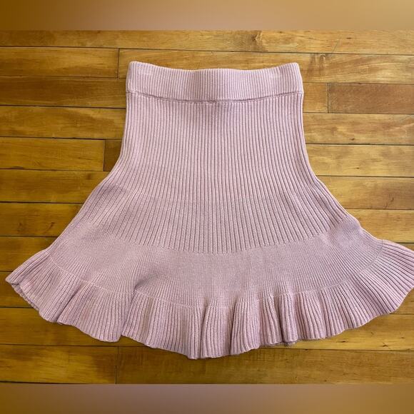 Free People Ruffle Knit Skirt - Picture 4 of 6